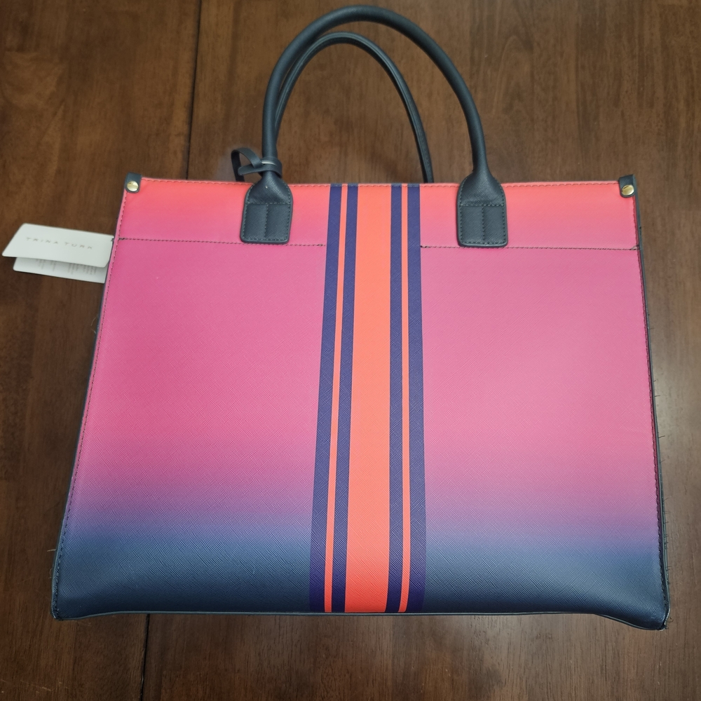 Trina Turk Pink and Blue Women's Tote Bag
